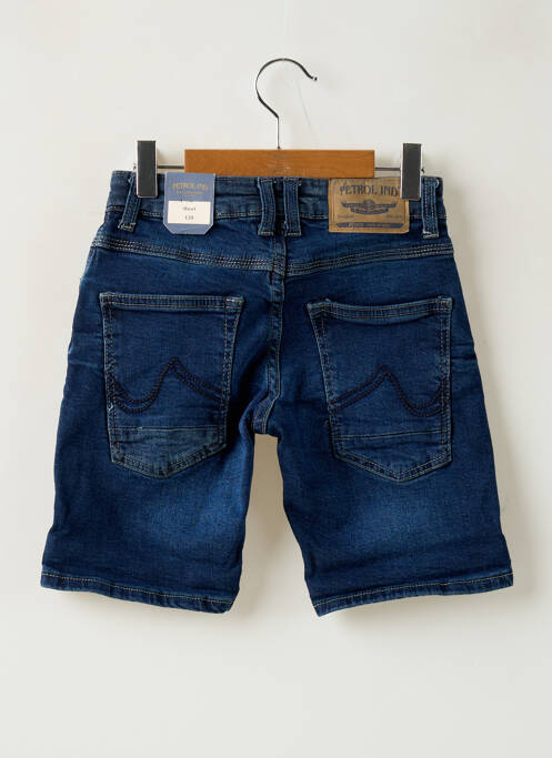 Bermuda tissage denim taille ajustable bleu PETROL INDUSTRIES garcon