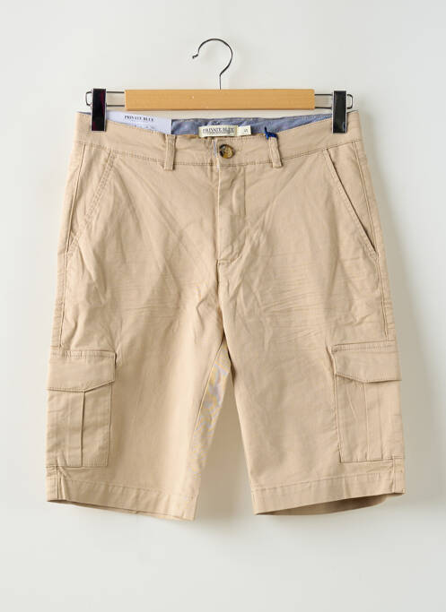 Bermuda beige PRIVATE BLUE pour homme