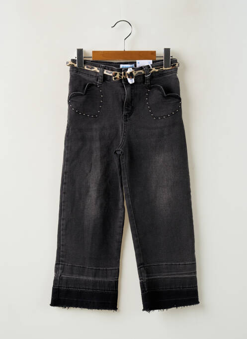 Jeans coupe droite noir MAYORAL pour fille