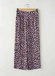 Pantalon large tissage crêpe taille normale violet BELLITA femme