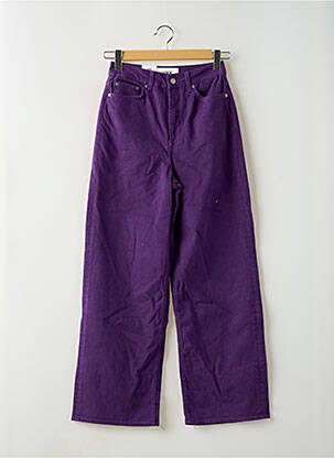 Jeans coupe large stretch taille haute violet JJXX femme