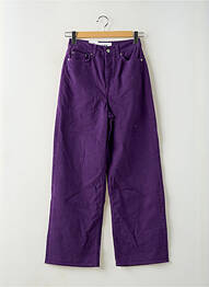 Jeans coupe large stretch taille haute violet JJXX femme