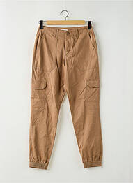Pantalon cargo resserrée sur le bas taille normale marron TOM TAILOR homme