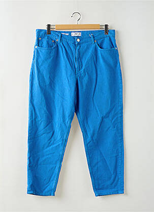 Jean coupe Mom bleu MANGO pour femme
