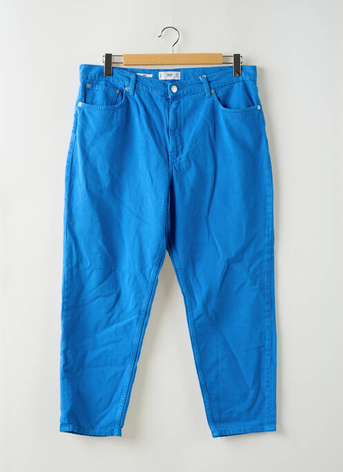 Jean coupe Mom bleu MANGO pour femme
