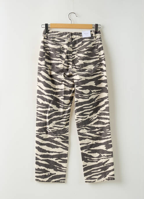 Jeans coupe droite beige VILA femme