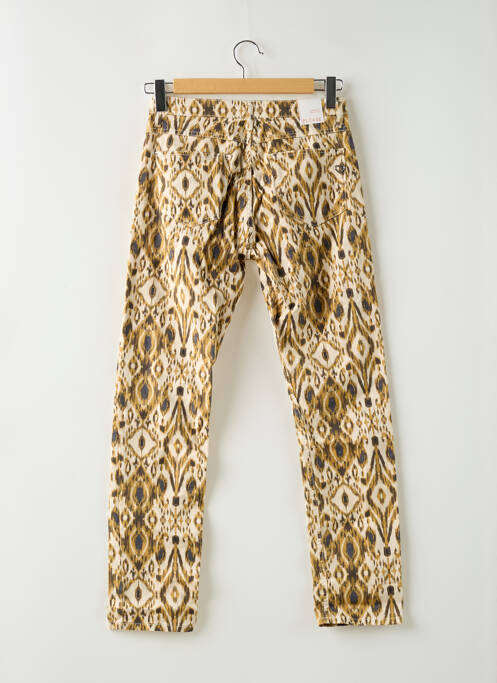 Jeans coupe slim beige PLEASE pour femme