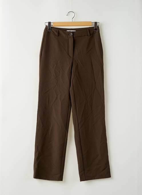 Pantalon droit marron ONLY pour femme