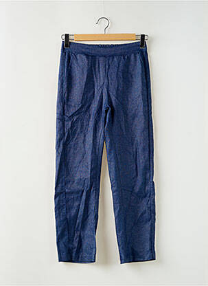 Pantalon droit taille élastique taille normale bleu BELLITA femme