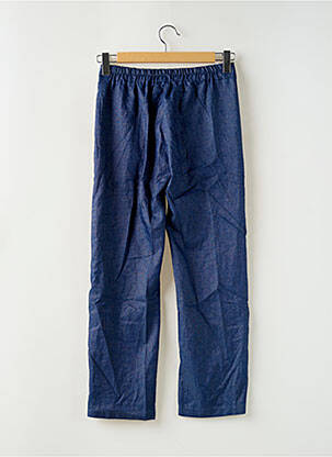 Pantalon droit taille élastique taille normale bleu BELLITA femme