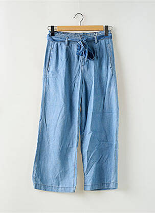 Pantalon 7/8 taille haute taille haute bleu EDC femme
