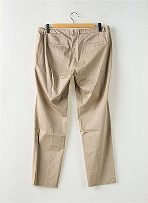 Pantalon chino tissage popeline taille normale beige ESPRIT femme