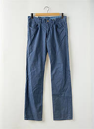 Pantalon droit tissage popeline taille normale bleu ESPRIT femme