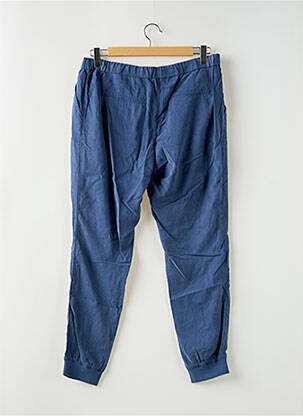 Pantalon droit tissage popeline taille normale bleu ESPRIT femme