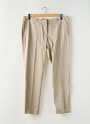 Pantalon chino tissage popeline taille normale beige ESPRIT femme