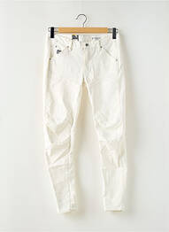 Jeans boyfriend effet usé taille normale blanc G STAR femme