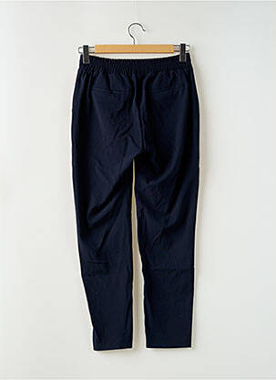 Pantalon droit tissage crêpe taille normale bleu MORE & MORE femme