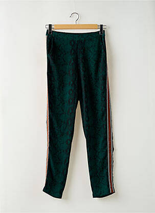 Pantalon droit tissage crêpe taille normale vert ONLY femme