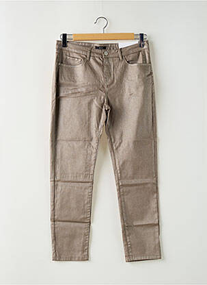 Pantalon slim stretch taille normale marron OPUS femme