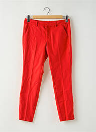 Pantalon 7/8 taille à pinces taille normale rouge S.OLIVER femme