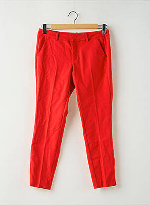Pantalon 7/8 taille à pinces taille normale rouge S.OLIVER femme
