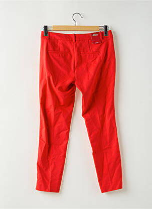 Pantalon 7/8 taille à pinces taille normale rouge S.OLIVER femme