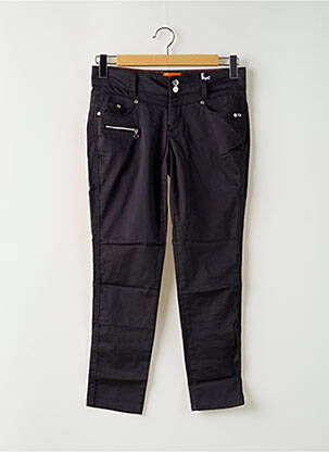 Pantalon 7/8 stretch taille basse marron STREET ONE femme