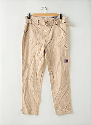 Pantalon cargo taille haute taille haute beige TOMMY HILFIGER femme