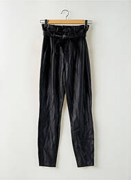 Pantalon slim tissage enduit taille haute noir VERO MODA femme