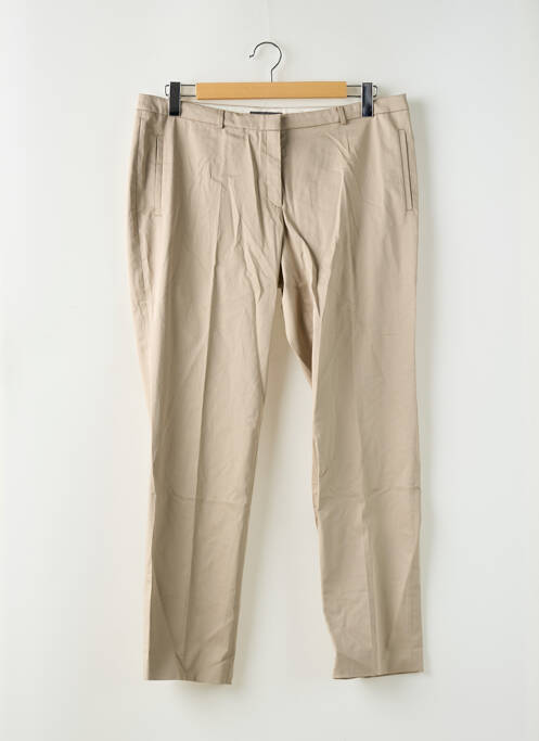 Pantalon chino tissage popeline taille normale beige ESPRIT femme