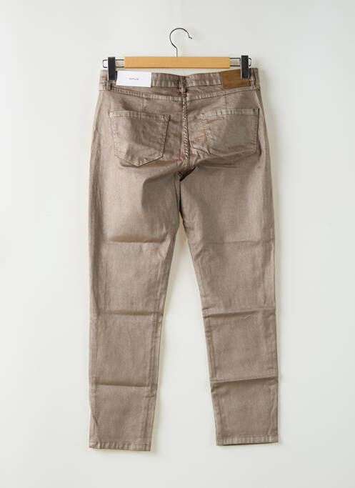 Pantalon slim stretch taille normale marron OPUS femme