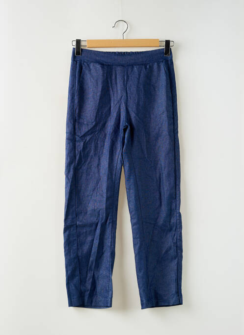 Pantalon droit bleu BELLITA pour femme