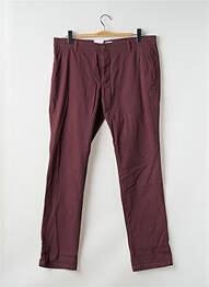 Pantalon chino tissage popeline taille normale rouge JACK & JONES homme