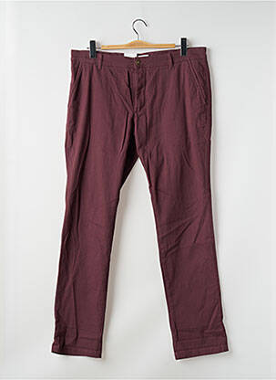 Pantalon chino tissage popeline taille normale rouge JACK & JONES homme