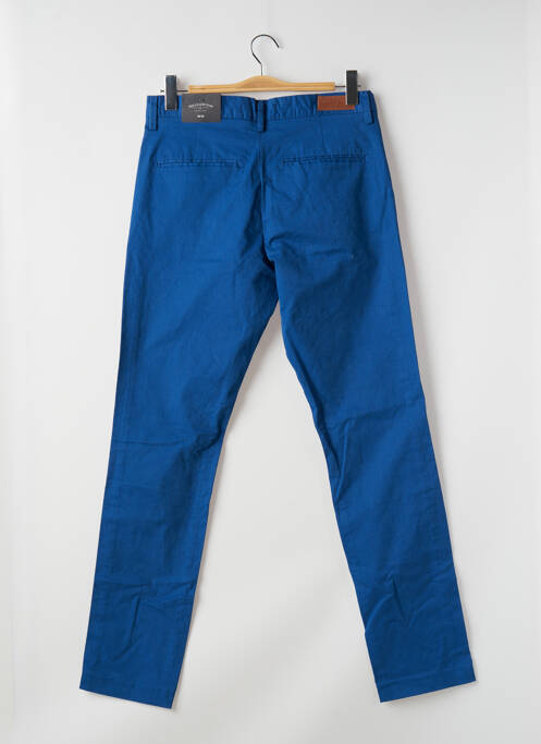 Pantalon chino tissage popeline taille normale bleu BRUCE & BUTLER  homme