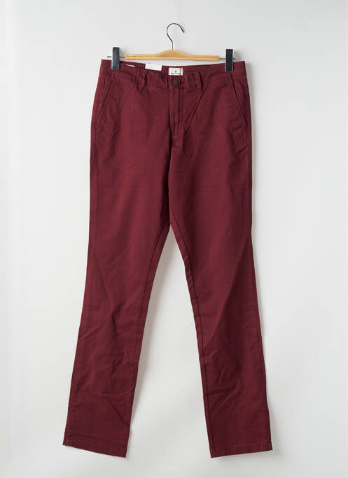 Pantalon chino tissage popeline taille normale rouge JACK & JONES homme