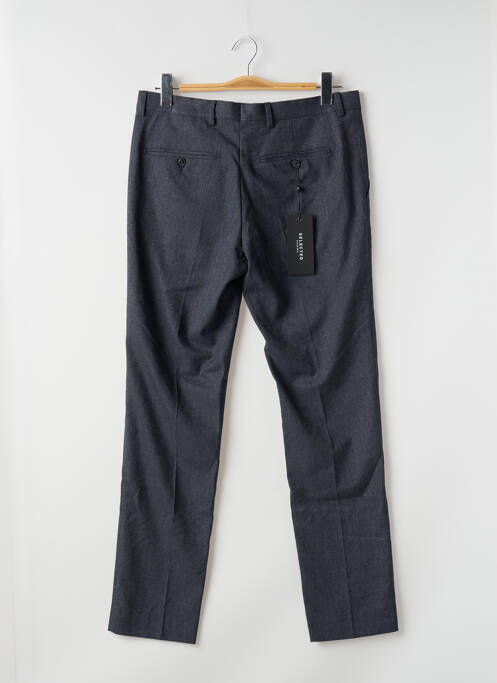 Pantalon slim tissage chiné taille normale bleu SELECTED homme