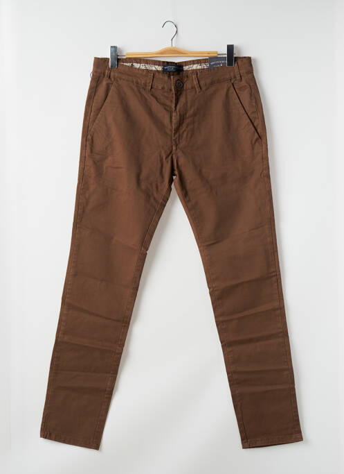 Pantalon chino marron BRUCE & BUTLER  pour homme