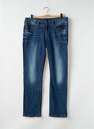 Jeans coupe droite stretch taille basse bleu G STAR femme