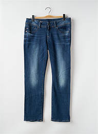 Jeans coupe droite stretch taille basse bleu G STAR femme