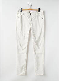 Pantalon slim tissage popeline taille normale beige LPB femme