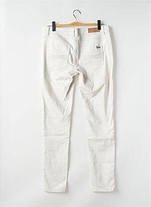 Pantalon slim tissage popeline taille normale beige LPB femme