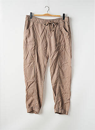 Pantalon droit taille élastique taille normale beige STREET ONE femme