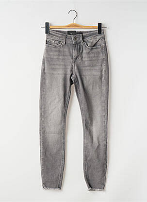 Jeans skinny stretch taille basse gris VERO MODA femme