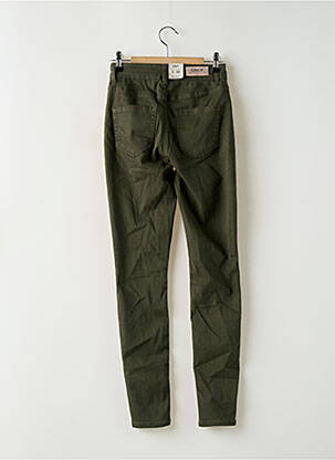 Jeans skinny tissage brut taille haute vert ONLY femme