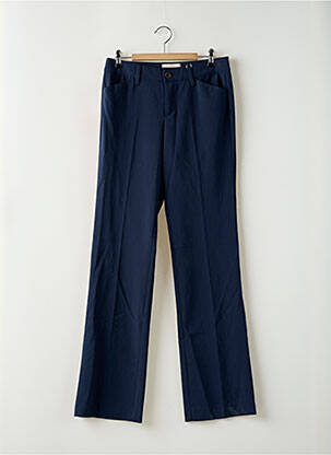 Pantalon droit taille à pinces taille normale bleu ESPRIT femme