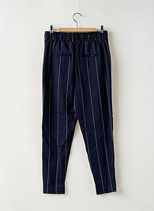 Pantalon chino poches taille haute bleu ONLY femme