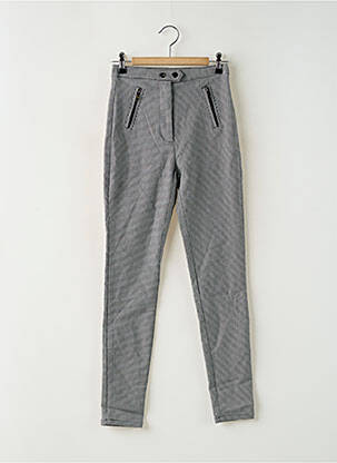 Pantalon slim stretch taille haute gris TALLY WEIJL femme