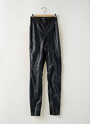 Legging tissage simili-cuir taille haute noir VERO MODA femme