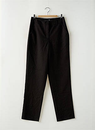 Pantalon droit tissage popeline taille normale noir VERO MODA femme